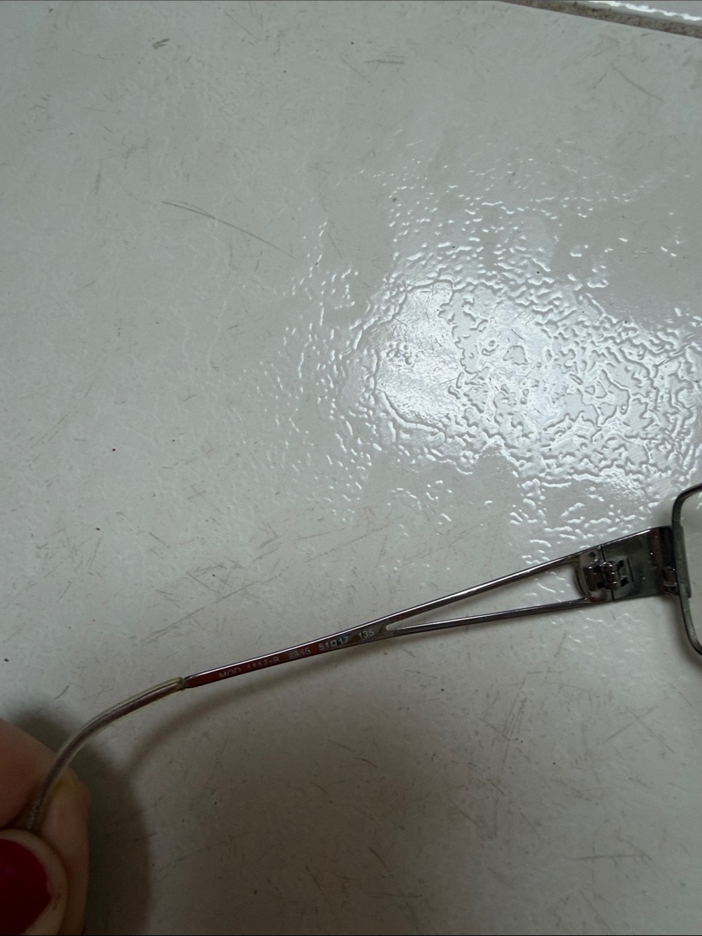 Versace 1117-b pre-owned Women's Rectangular Metal Frame Eyeglasses in Silver - Picture 3 of 6